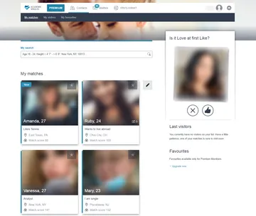 Screenshot of the Academic Singles website