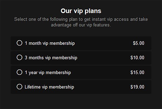 Screenshot of the ElloChat prices