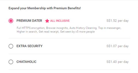 Screenshot of the BlackWink prices