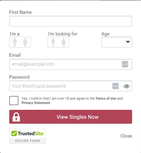signing up