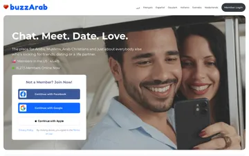 Screenshot of the BuzzArab website