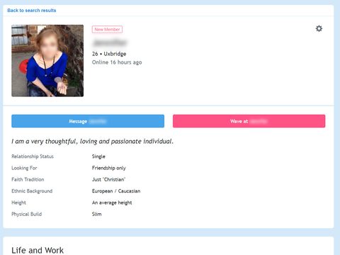 Christian Connection Profile
