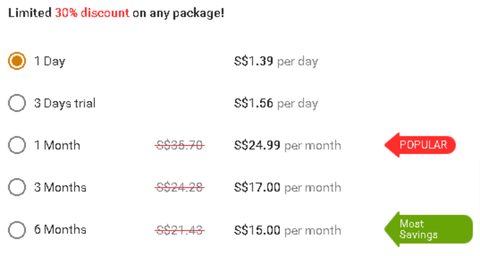 Screenshot of the EbonyFlirt prices