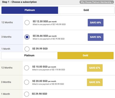 Screenshot of the Indonesian Cupid prices