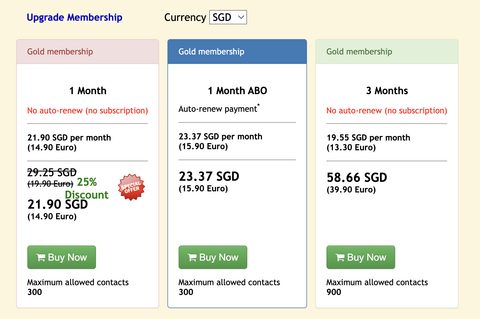 Screenshot of the LadyBoyKisses prices