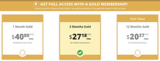 Screenshot of the Mennation prices