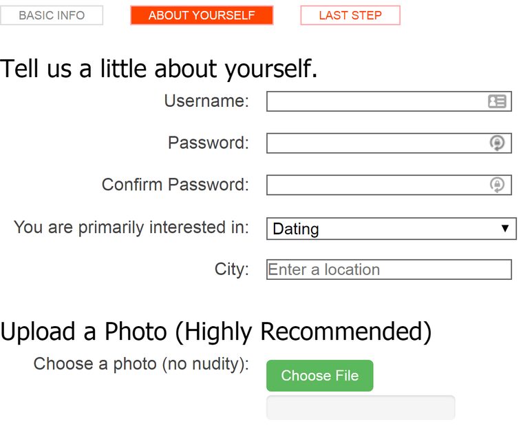 Mingle2 signup