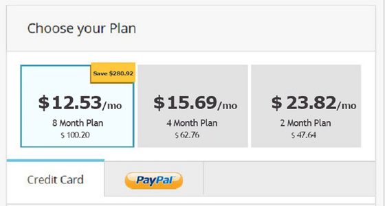 Screenshot of the Plenty of Fish prices