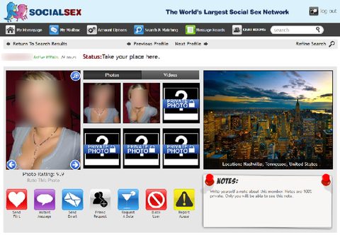 SocialSex Profile