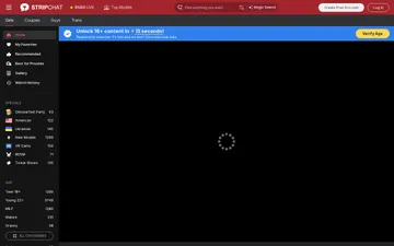 Screenshot of the Stripchat website