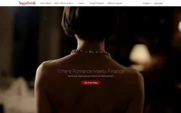 Screenshot of the Sugarbook website