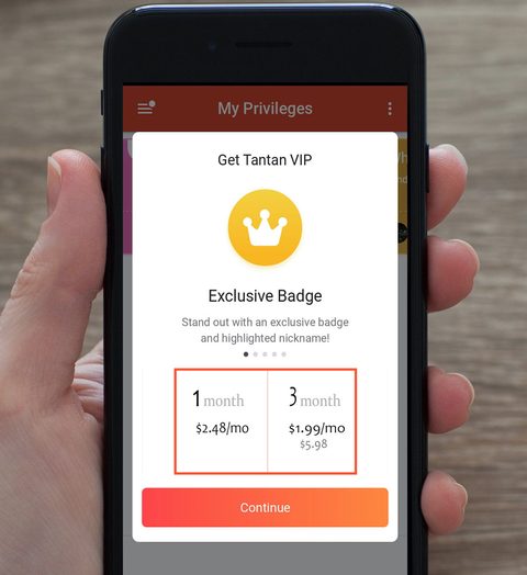 Tantan VIP Membership