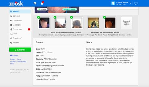Zoosk Profile