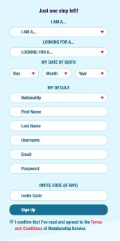 Date British Guys Registration