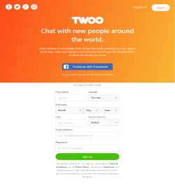 Twoo Signup