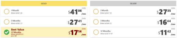 Alt.com's updated rates for SG